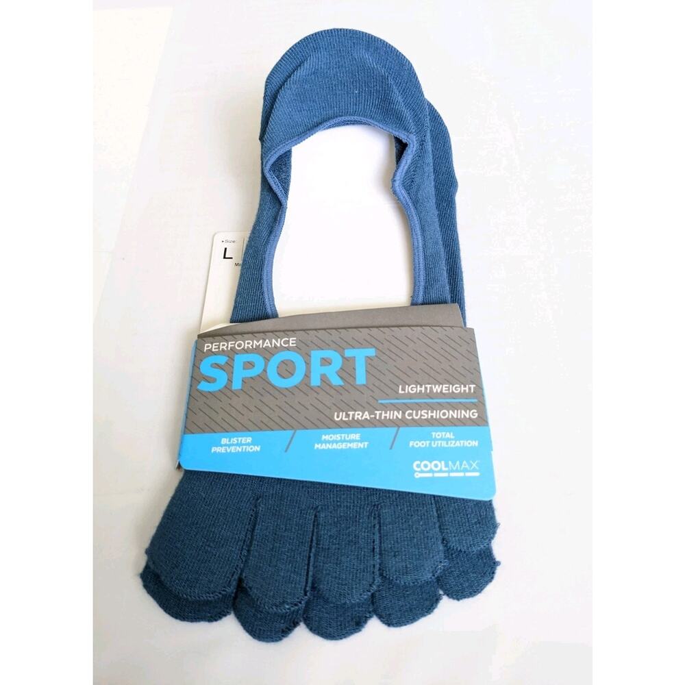 New INJINJI PERFORMANCE MINI-CREW TOE SOCKS Original Weight Coolmax Size L Large